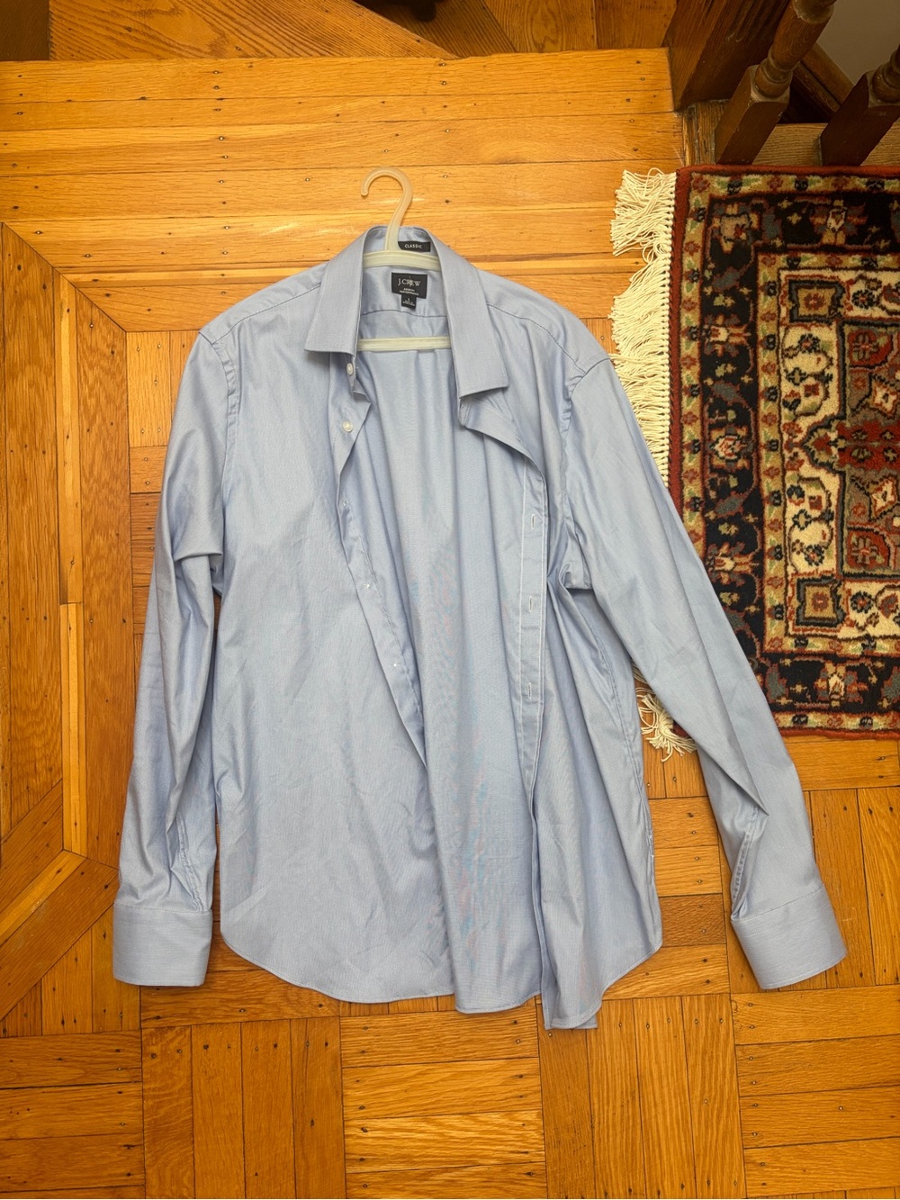J. Crew Classic Light Blue Performance Button-Up Shirt